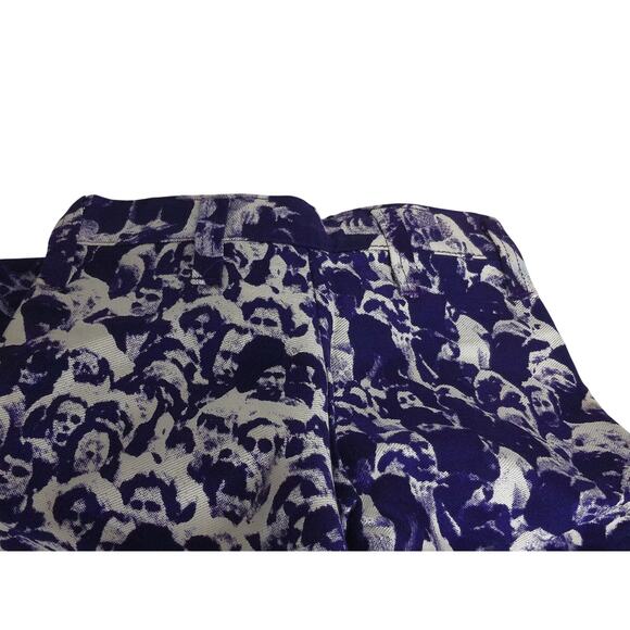 Vintage 1970s Campus Slacks Baron Wolman Woodstock Photo Print Bell Bottom Jeans - Picture 12 of 16